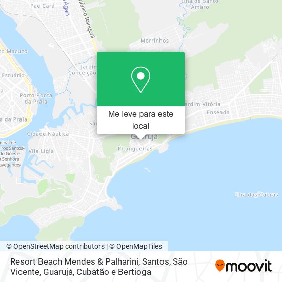 Resort Beach Mendes & Palharini mapa