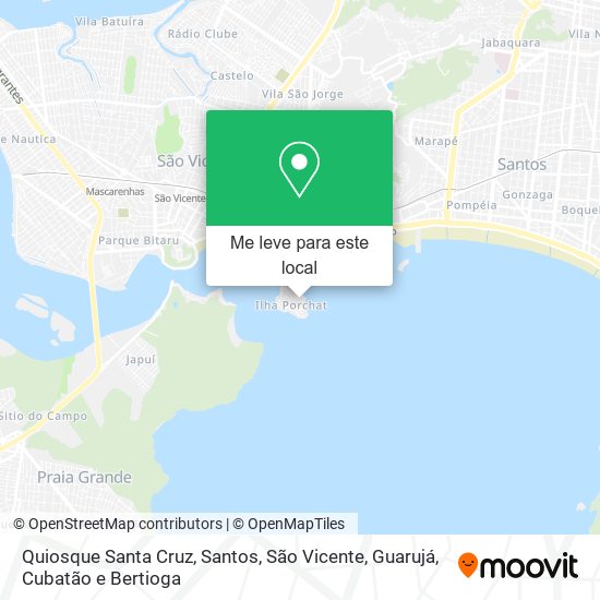 Quiosque Santa Cruz mapa