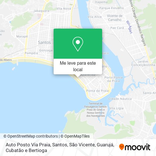 Auto Posto Via Praia mapa