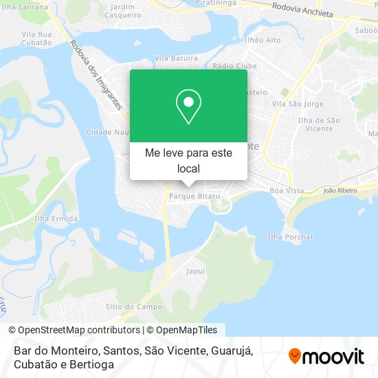 Bar do Monteiro mapa