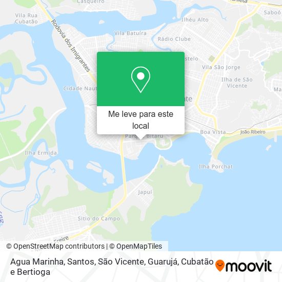 Agua Marinha mapa