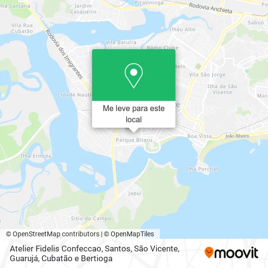Atelier Fidelis Confeccao mapa