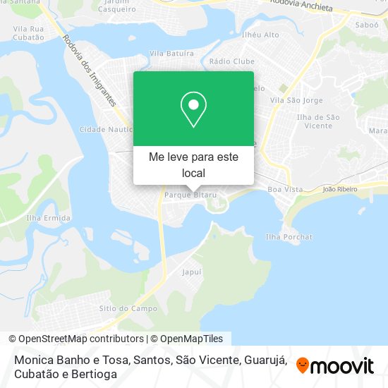 Monica Banho e Tosa mapa