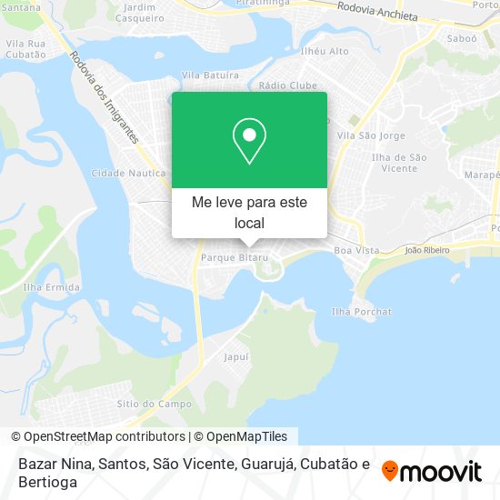 Bazar Nina mapa