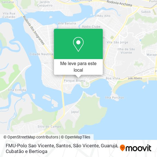 FMU-Polo Sao Vicente mapa