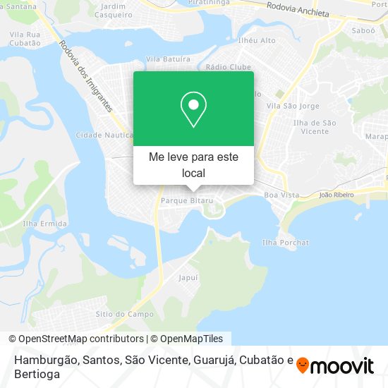 Hamburgão mapa