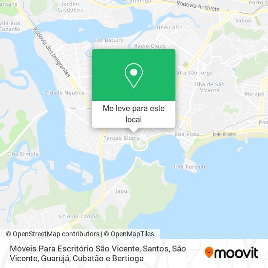 Móveis Para Escritório São Vicente mapa