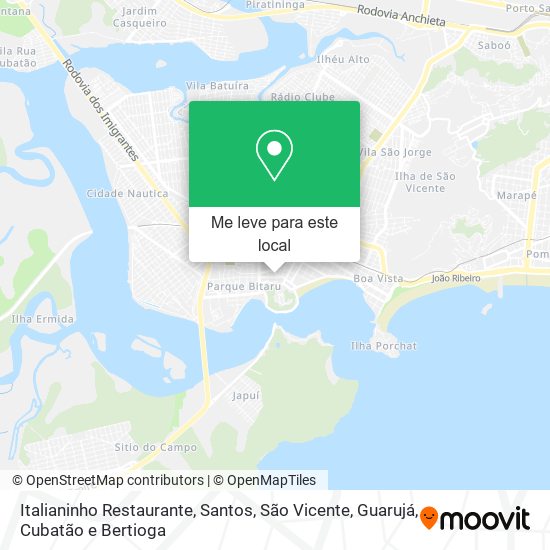 Italianinho Restaurante mapa