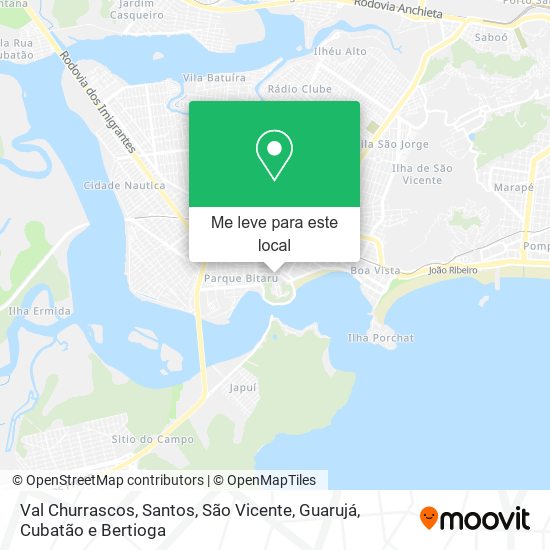 Val Churrascos mapa