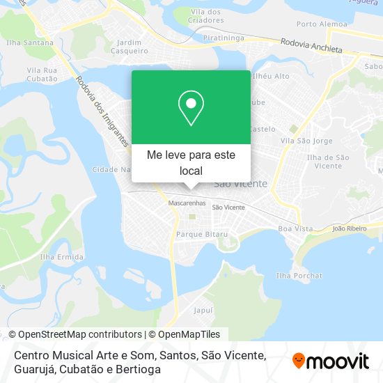 Centro Musical Arte e Som mapa