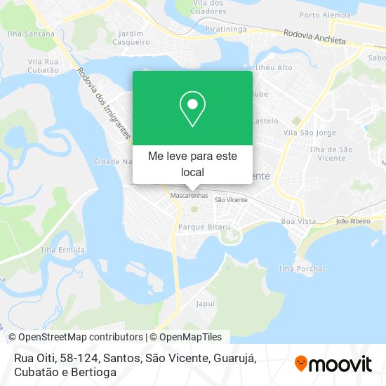 Rua Oiti, 58-124 mapa
