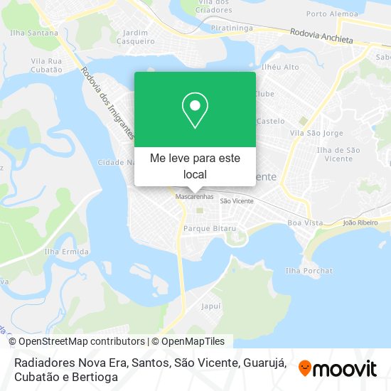 Radiadores Nova Era mapa