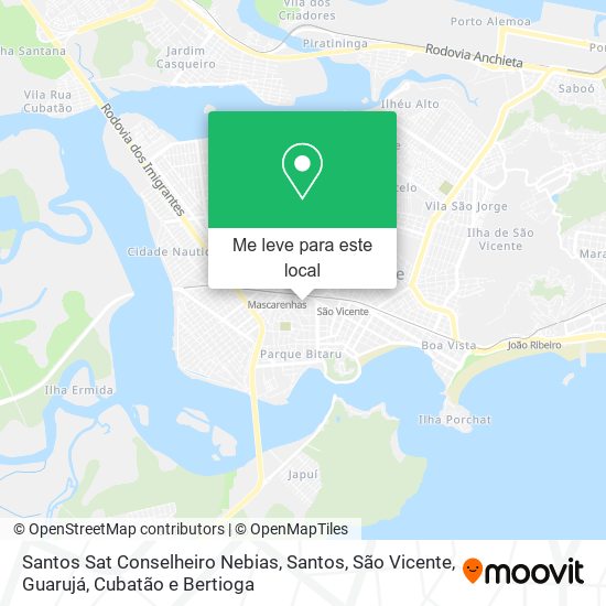 Santos Sat Conselheiro Nebias mapa