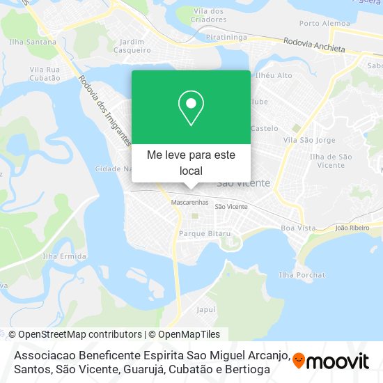 Associacao Beneficente Espirita Sao Miguel Arcanjo mapa