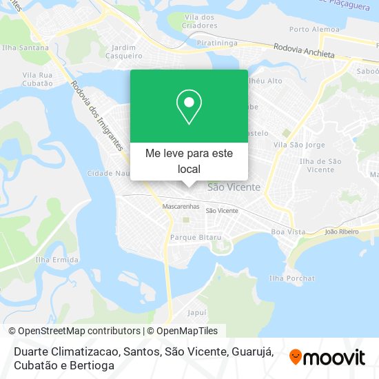 Duarte Climatizacao mapa