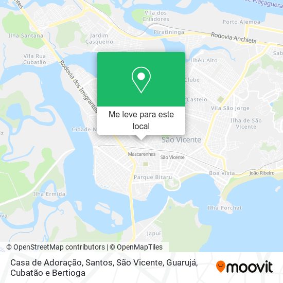 Casa de Adoração mapa