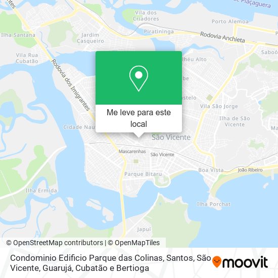 Condominio Edificio Parque das Colinas mapa