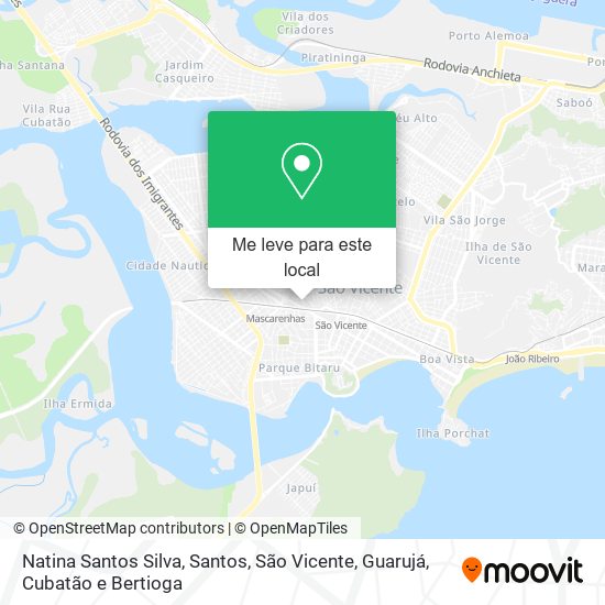 Natina Santos Silva mapa
