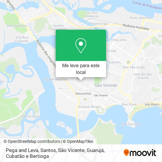 Pega and Leva mapa