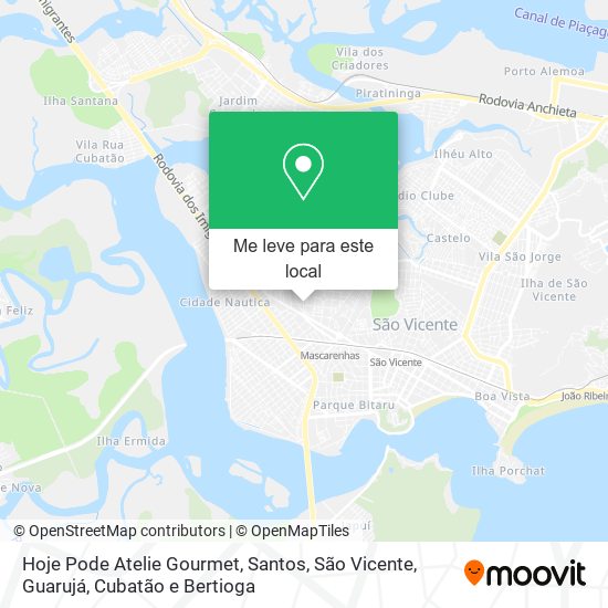 Hoje Pode Atelie Gourmet mapa