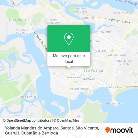 Yolanda Mendes do Amparo mapa