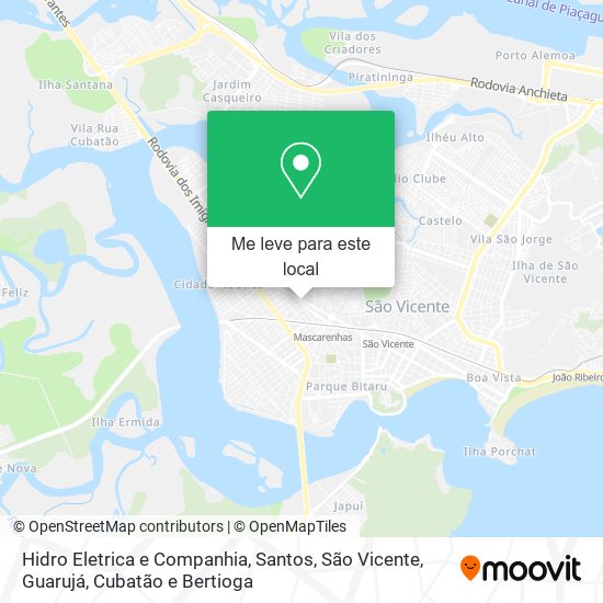 Hidro Eletrica e Companhia mapa
