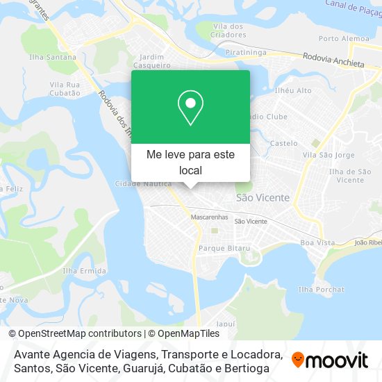 Avante Agencia de Viagens, Transporte e Locadora mapa