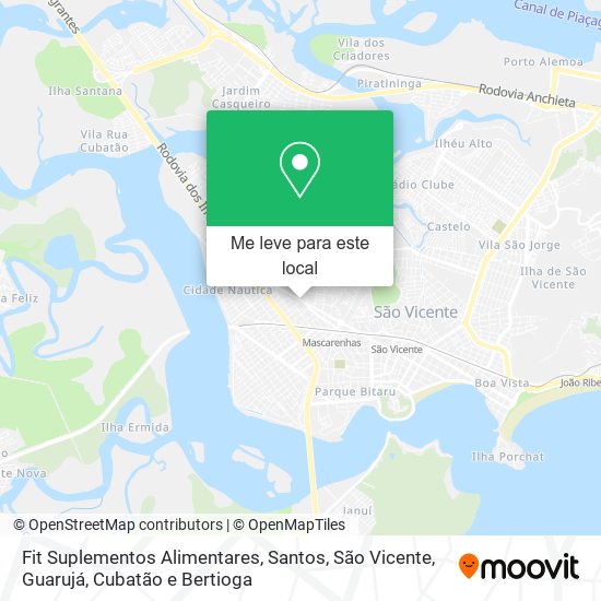 Fit Suplementos Alimentares mapa