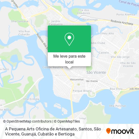 A Pequena Arts Oficina de Artesanato mapa