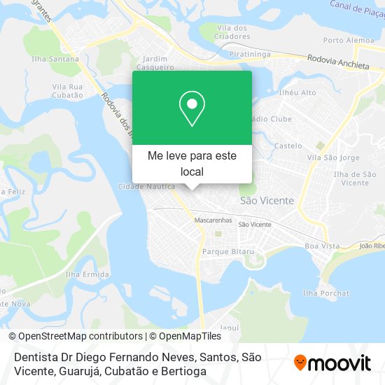 Dentista Dr Diego Fernando Neves mapa