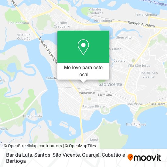 Bar da Luta mapa