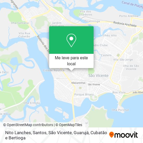 Nito Lanches mapa