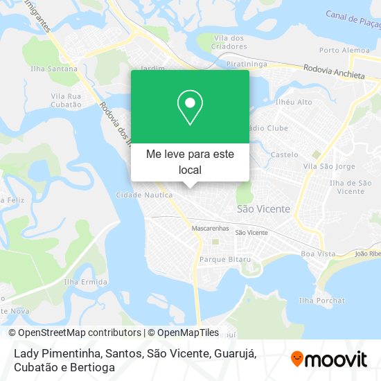 Lady Pimentinha mapa