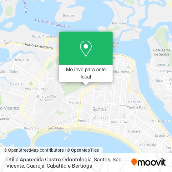 Otilia Aparecida Castro Odontologia mapa