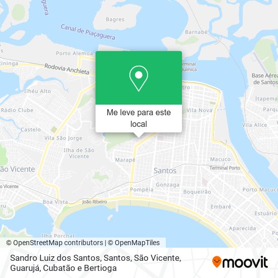 Sandro Luiz dos Santos mapa