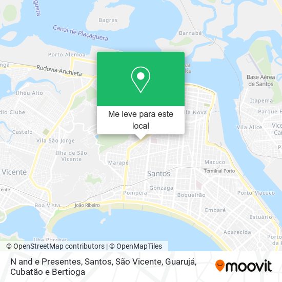N and e Presentes mapa