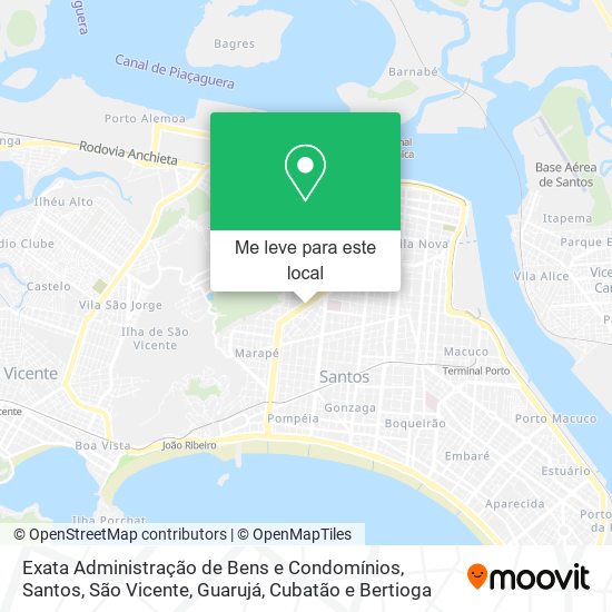 Exata Administração de Bens e Condomínios mapa