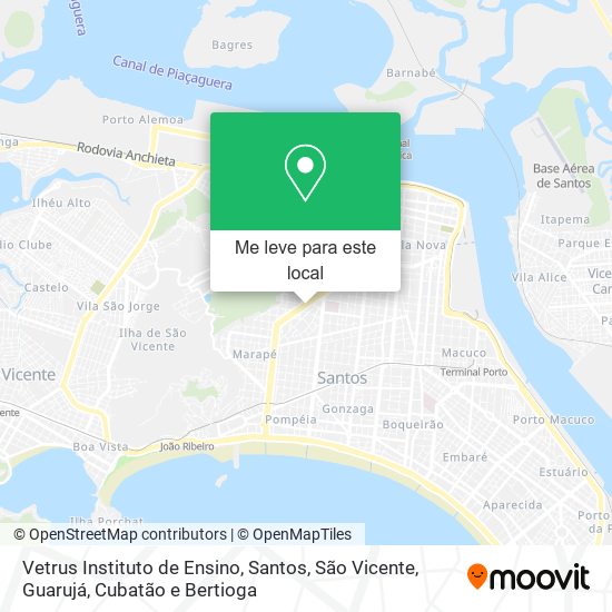 Vetrus Instituto de Ensino mapa