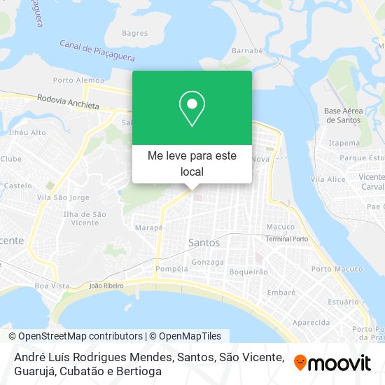 André Luís Rodrigues Mendes mapa