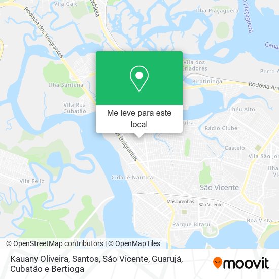 Kauany Oliveira mapa