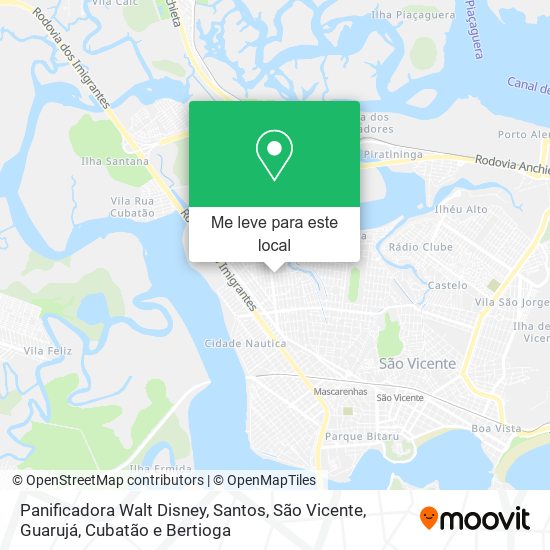 Panificadora Walt Disney mapa