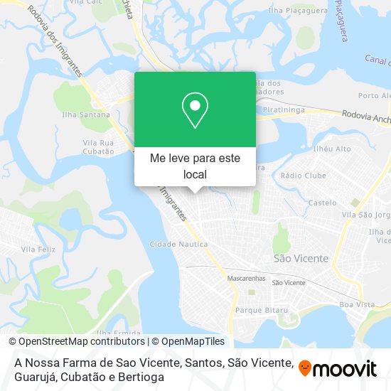 A Nossa Farma de Sao Vicente mapa