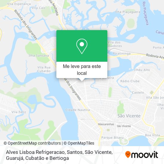 Alves Lisboa Refrigeracao mapa