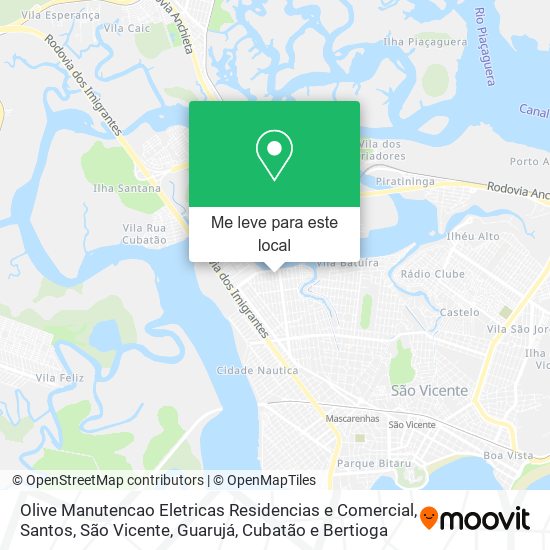 Olive Manutencao Eletricas Residencias e Comercial mapa