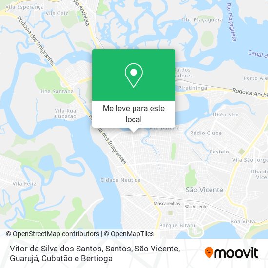 Vitor da Silva dos Santos mapa