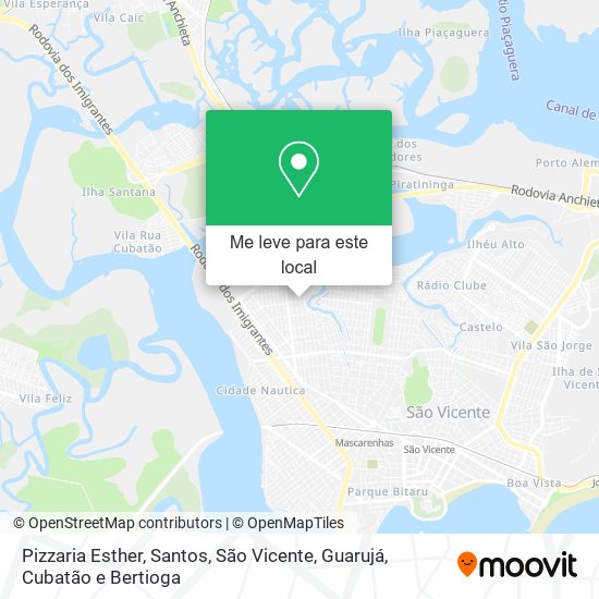 Pizzaria Esther mapa