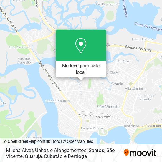 Milena Alves Unhas e Alongamentos mapa