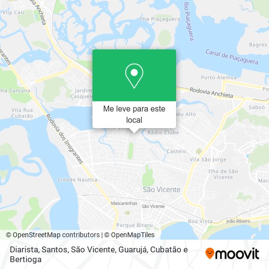 Diarista mapa