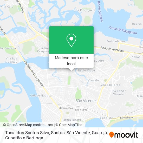 Tania dos Santos Silva mapa