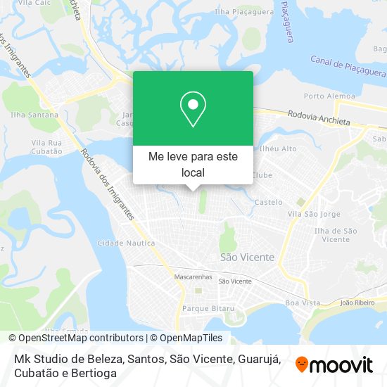 Mk Studio de Beleza mapa